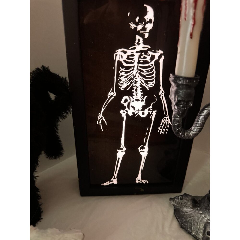 halloween decor lot perfect party pack blue light skeleton light up door knocker - Picture 11 of 15